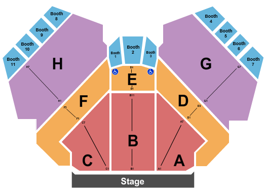 Harrahs South Shore Showroom Seating Chart